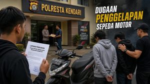 Dua Mahasiswa IAIN Kendari dan Pria Asal Wolasi Dipoliskan Dugaan Penggelapan Sepeda Motor