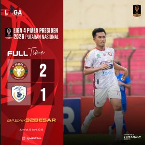 Aditya Putra Bawa Unaaha FC Segel Tiket 16 Besar Liga 4 Piala Presiden