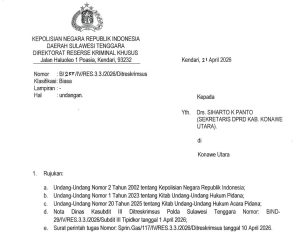 Kasus Sekwan Konut Menggumpal: Polda Sultra Didesak Bongkar Aliran Dana Pengadaan Barang & Jasa